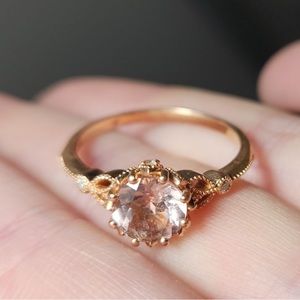 14k Morganite Engagement Ring